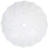 Handfat 46x17 cm keramik vit vidaXL – miniatyr 3