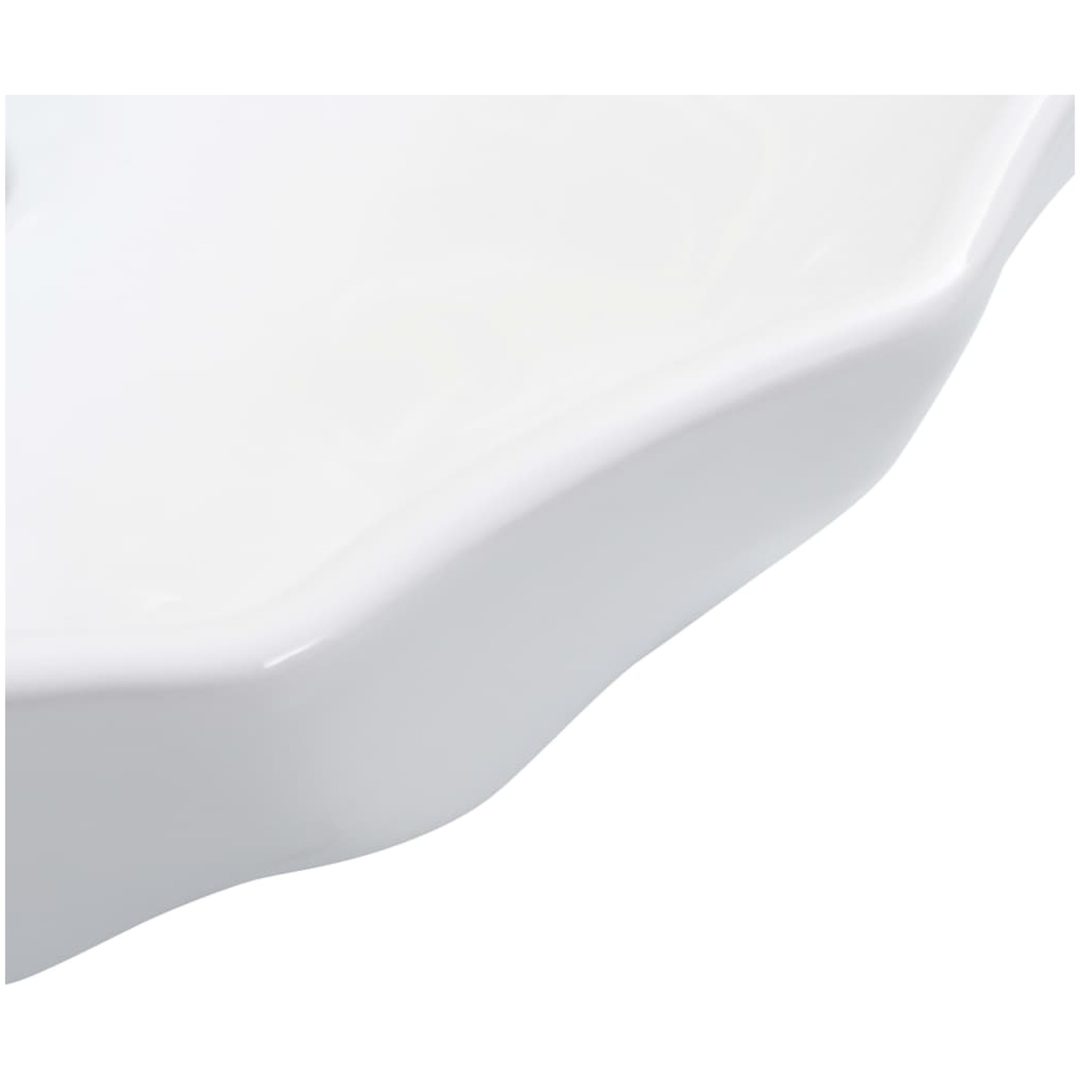 Handfat 46x17 cm keramik vit vidaXL – bild 5