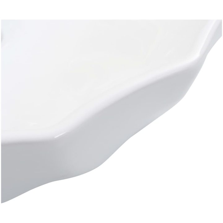 Handfat 46x17 cm keramik vit vidaXL – bild 5