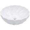 Handfat 46x17 cm keramik vit vidaXL – miniatyr 1