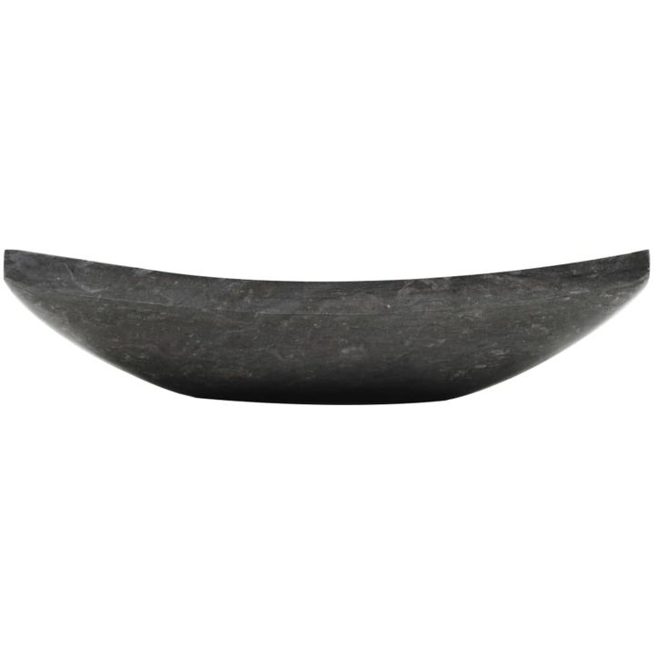 Handfat 50x35x12 cm marmor svart vidaXL – bild 3