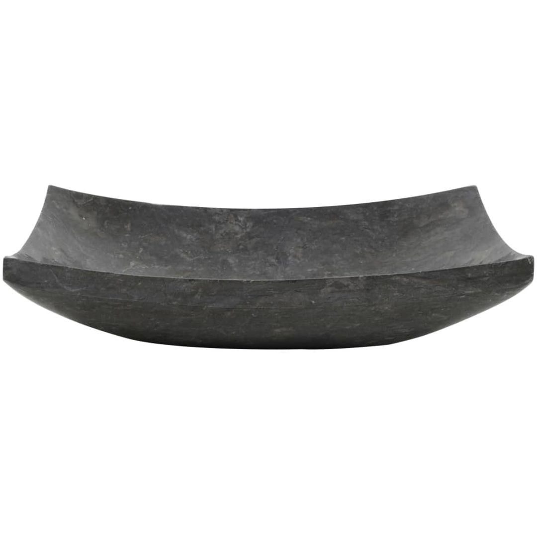 Handfat 50x35x12 cm marmor svart vidaXL – bild 4