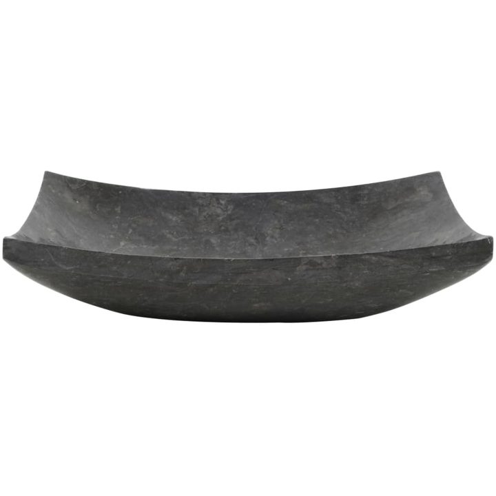 Handfat 50x35x12 cm marmor svart vidaXL – bild 4