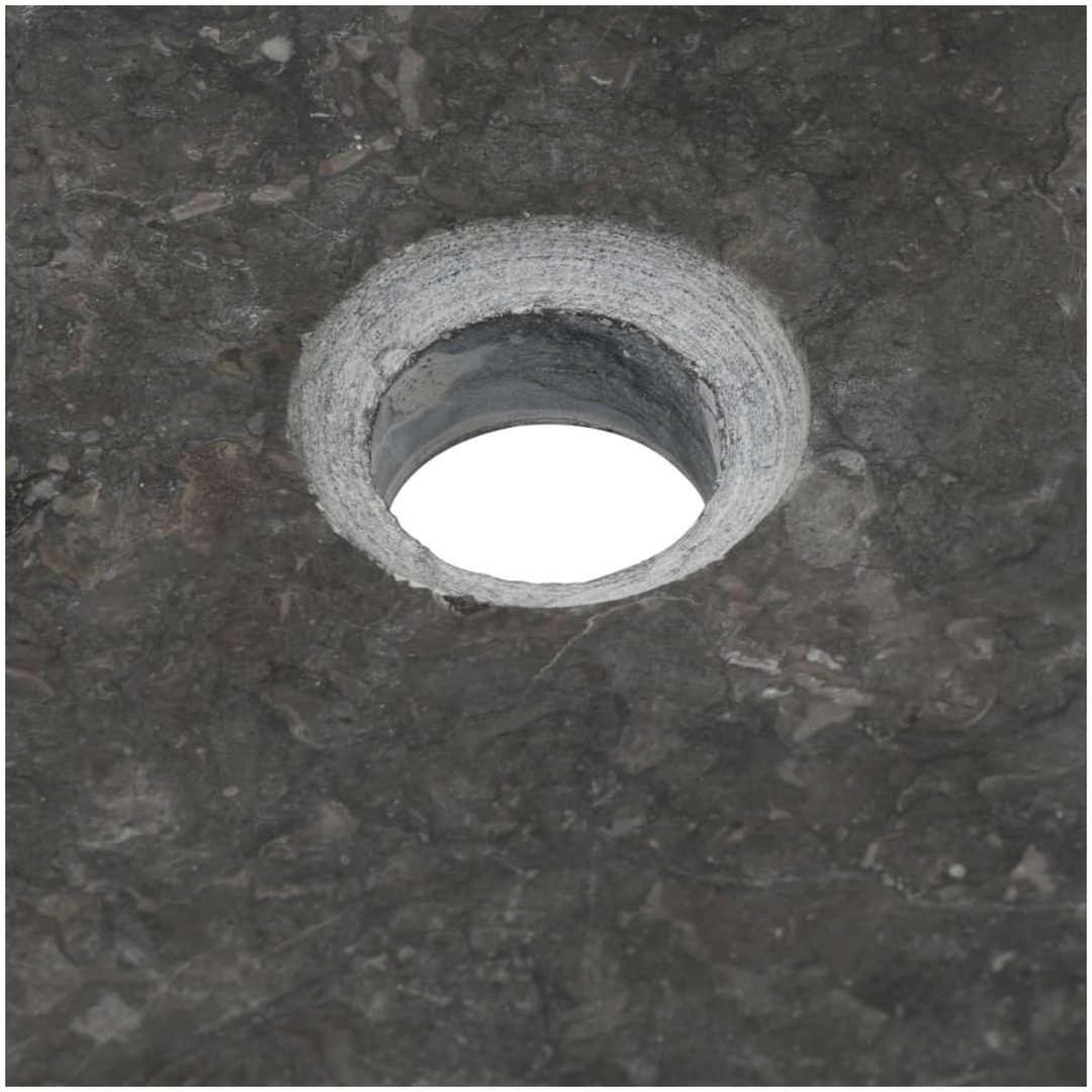 Handfat 50x35x12 cm marmor svart vidaXL – bild 7