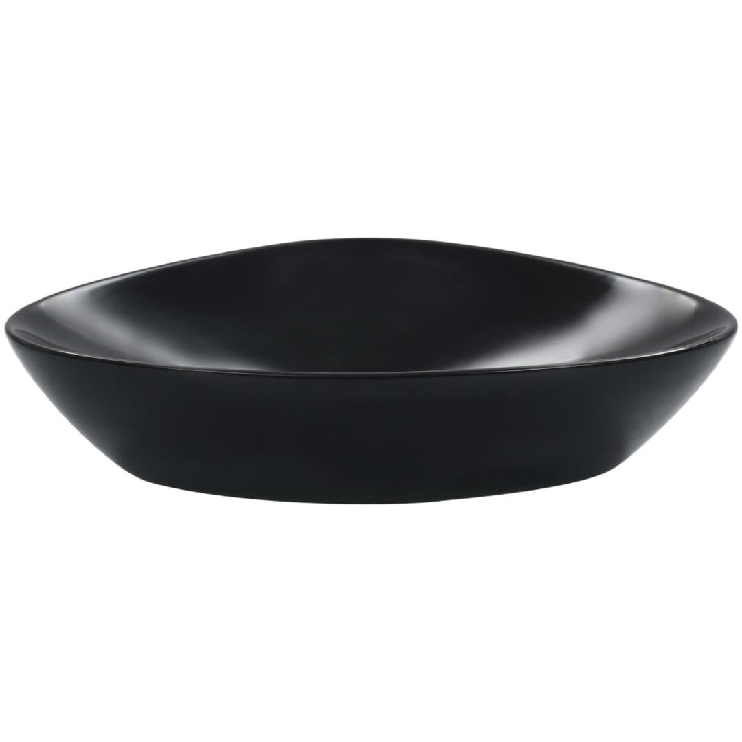 Handfat 58,5x39x14 cm keramik svart vidaXL – bild 2