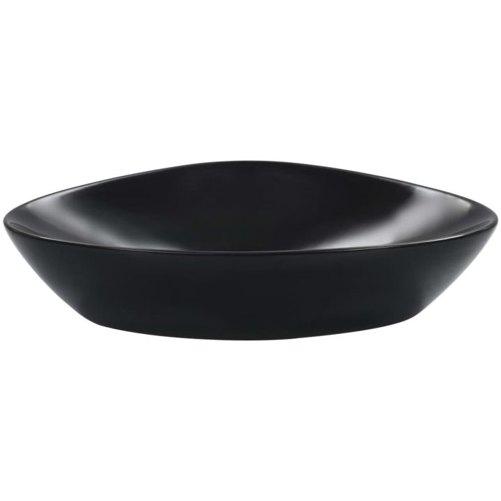 Handfat 58,5x39x14 cm keramik svart vidaXL – bild 2