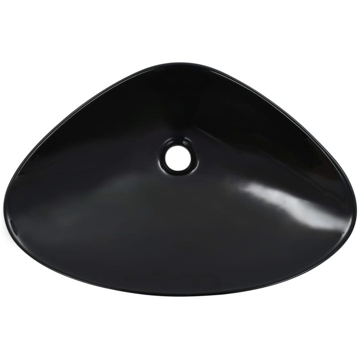 Handfat 58,5x39x14 cm keramik svart vidaXL – bild 4