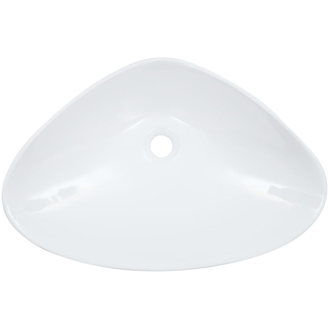 Handfat 58,5x39x14 cm keramik vit vidaXL – bild 4