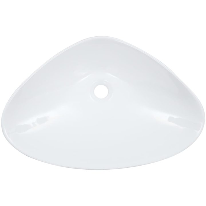 Handfat 58,5x39x14 cm keramik vit vidaXL – bild 4