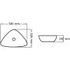 Handfat 58,5x39x14 cm keramik vit vidaXL – miniatyr 6