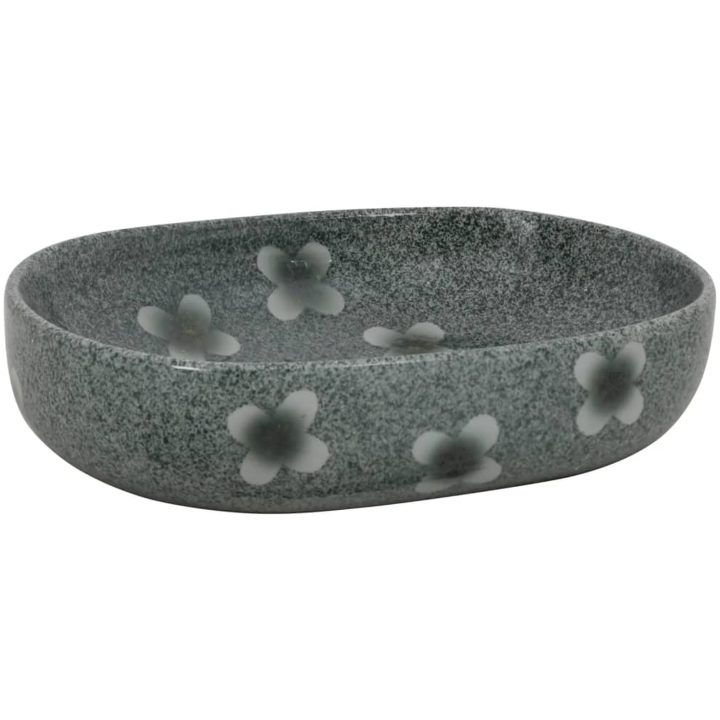 Handfat blå oval keramik vidaXL 59 x 40 x 14 cm – bild 2