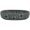 Handfat blå oval keramik vidaXL 59 x 40 x 14 cm – miniatyr 3