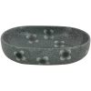 Handfat blå oval keramik vidaXL 59 x 40 x 14 cm – miniatyr 4