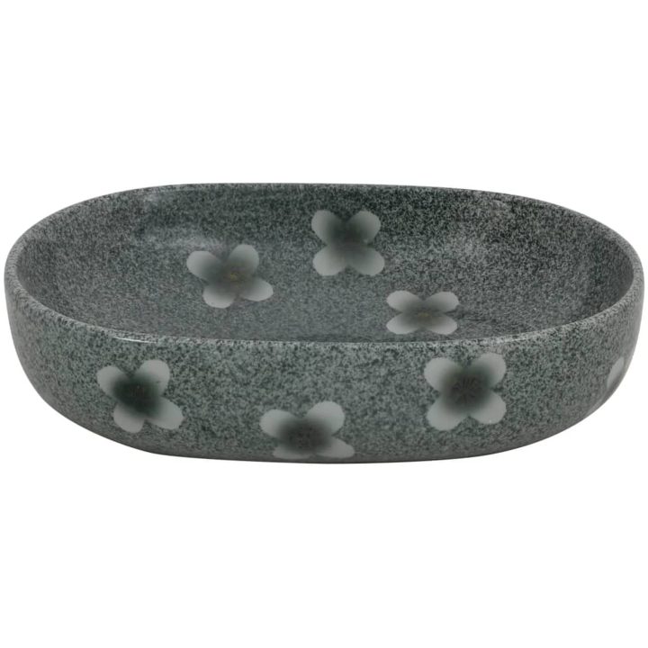 Handfat blå oval keramik vidaXL 59 x 40 x 14 cm – bild 4