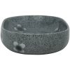 Handfat blå oval keramik vidaXL 59 x 40 x 14 cm – miniatyr 5