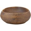 Handfat brun oval keramik vidaXL 59 x 40 x 15 cm – miniatyr 5