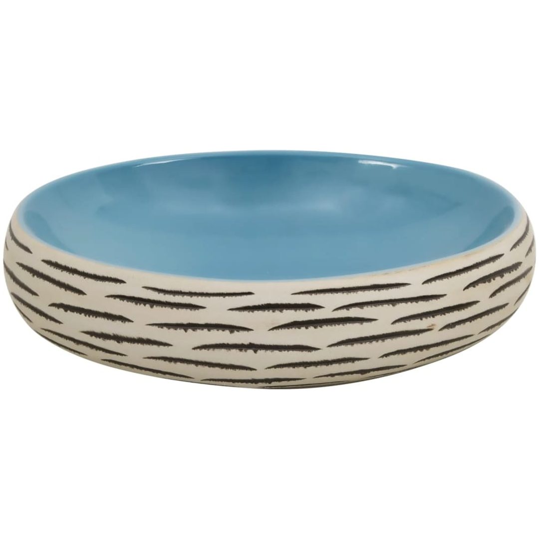 Handfat flerfärgad oval keramik vidaXL 59 x 40 x 15 cm – bild 4
