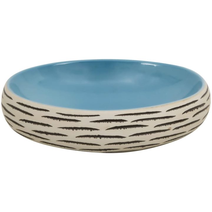 Handfat flerfärgad oval keramik vidaXL 59 x 40 x 15 cm – bild 4