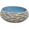 Handfat flerfärgad oval keramik vidaXL 59 x 40 x 15 cm – miniatyr 5
