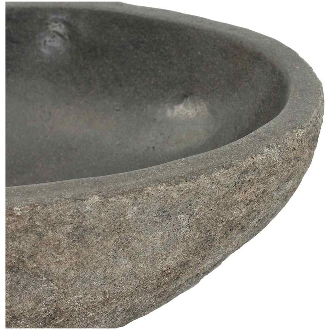 Handfat flodsten oval (29-38)x(24-31) cm vidaXL 29 - 38 cm – bild 6