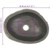 Handfat flodsten oval (29-38)x(24-31) cm vidaXL 29 - 38 cm – miniatyr 7