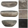 Handfat flodsten oval (45-53)x(34-41) cm vidaXL (45 - 53) x (34 - 41) x 15 cm – miniatyr 4