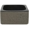 Handfat flodsten svart vidaXL 30 x 30 x 15 cm – miniatyr 3