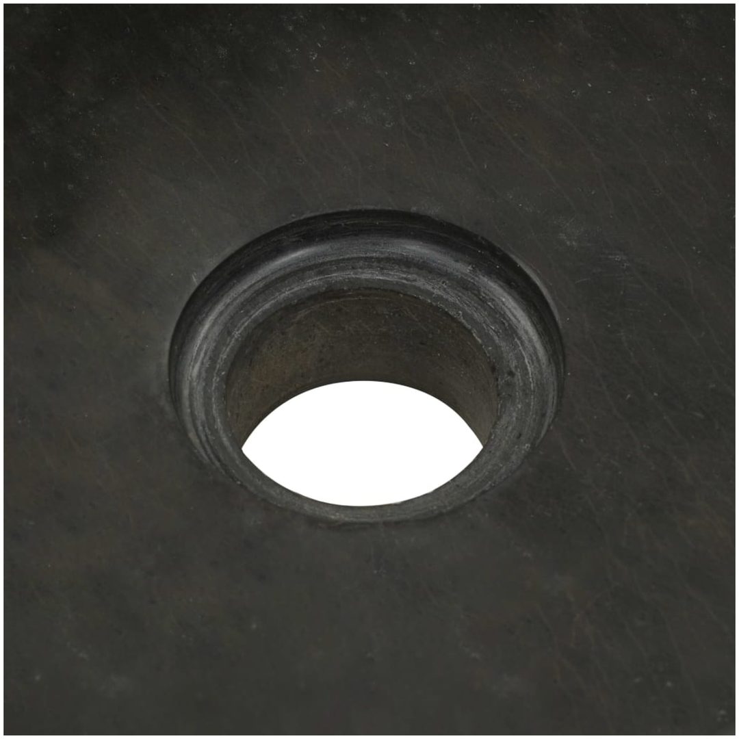 Handfat flodsten svart vidaXL 30 x 30 x 15 cm – bild 7