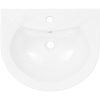 Handfat fristående med piedestal keramik 520x440x190 cm vit vidaXL – miniatyr 6