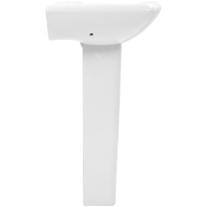 Handfat fristående med piedestal keramik 580x470x200 mm vit vidaXL – bild 4