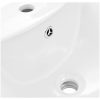 Handfat fristående med piedestal keramik 580x470x200 mm vit vidaXL – miniatyr 6