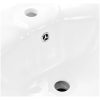 Handfat fristående med piedestal keramik 580x510x200 mm vit vidaXL – miniatyr 5
