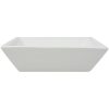 Handfat fyrkantig keramik vit 41,5x41,5x12 cm vidaXL – miniatyr 4