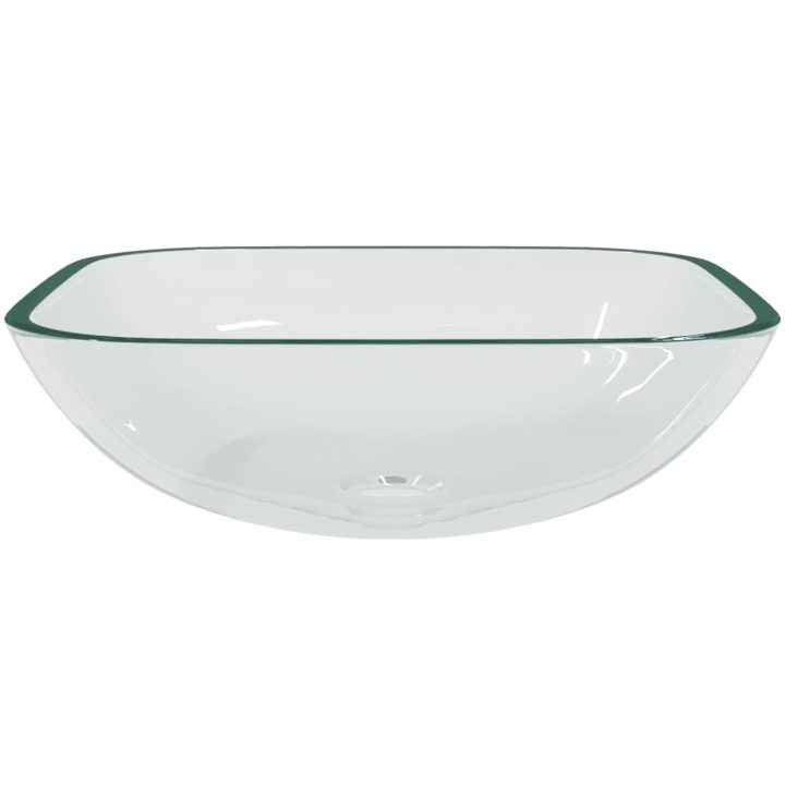 Handfat glas 42x42x14 cm transparent vidaXL – bild 3