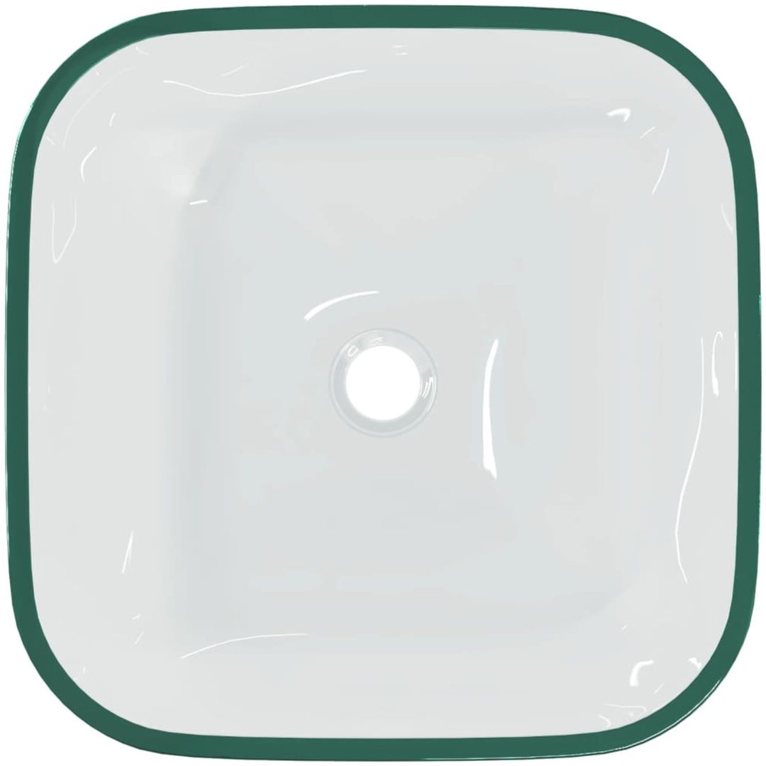 Handfat glas 42x42x14 cm transparent vidaXL – bild 4