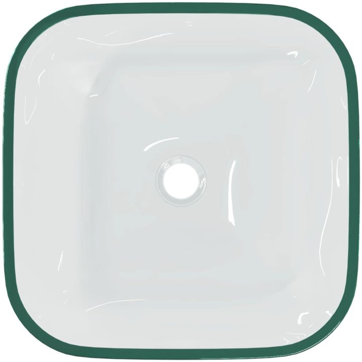 Handfat glas 42x42x14 cm transparent vidaXL – bild 4