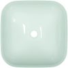Handfat glas 42x42x14 cm vit vidaXL – miniatyr 4