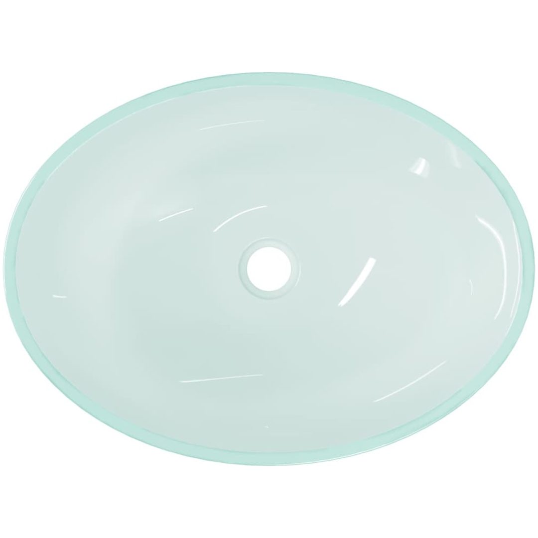 Handfat glas 50x37x14 cm frostat vidaXL – bild 5