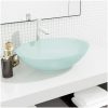 Handfat glas 50x37x14 cm frostat vidaXL – miniatyr 1