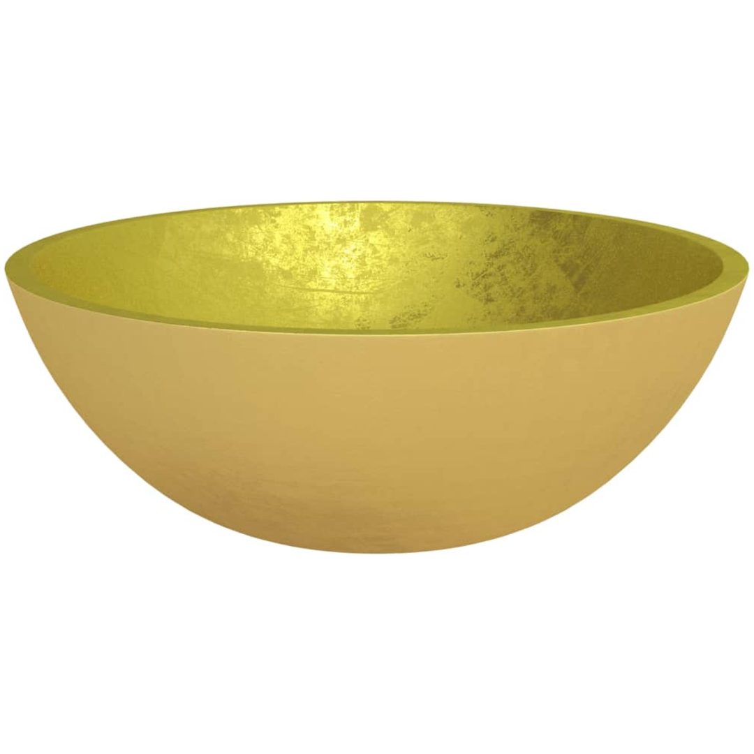 Handfat glas 50x37x14 cm guld vidaXL – bild 4