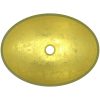 Handfat glas 50x37x14 cm guld vidaXL – miniatyr 5