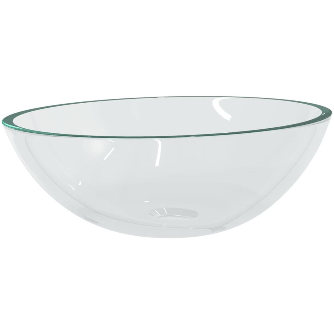 Handfat glas 50x37x14 cm transparent vidaXL – bild 2