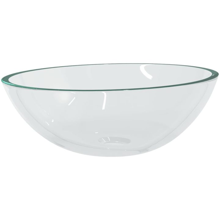 Handfat glas 50x37x14 cm transparent vidaXL – bild 2