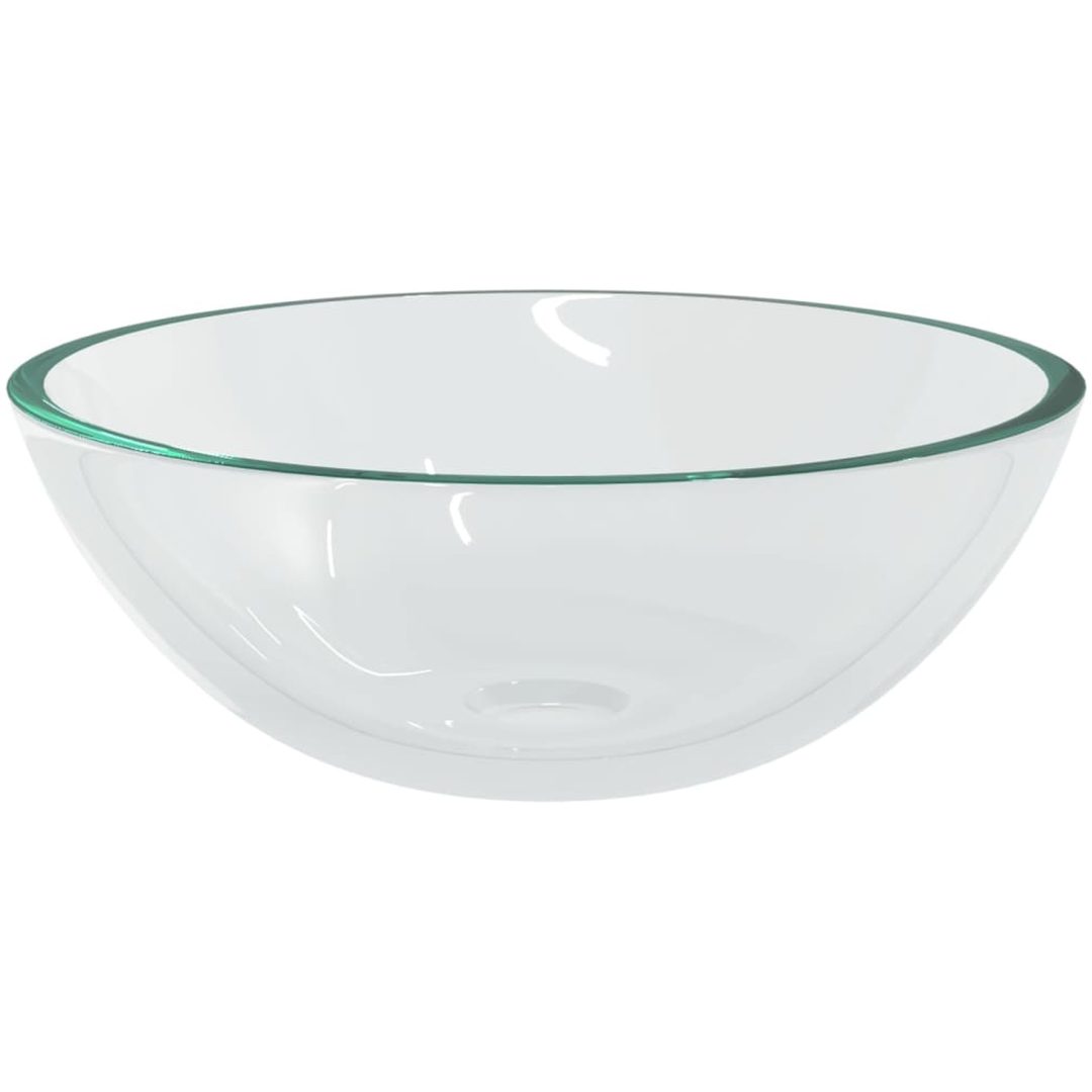 Handfat glas 50x37x14 cm transparent vidaXL – bild 4