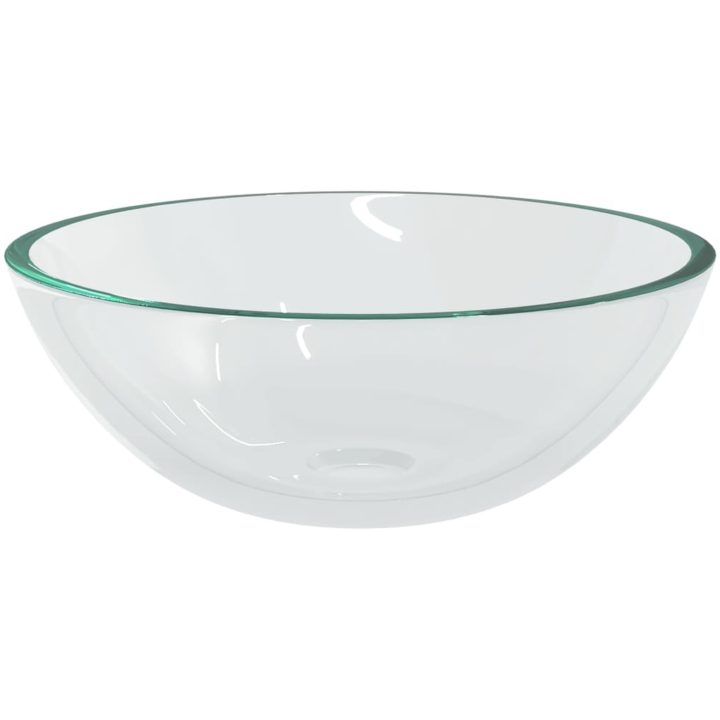 Handfat glas 50x37x14 cm transparent vidaXL – bild 4