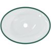 Handfat glas 50x37x14 cm transparent vidaXL – miniatyr 5