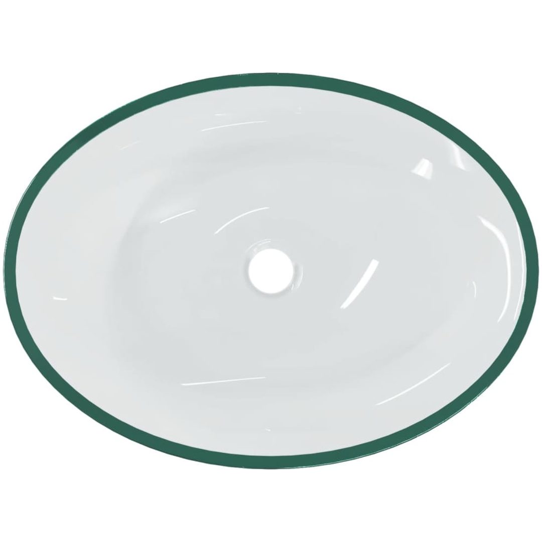 Handfat glas 50x37x14 cm transparent vidaXL – bild 5