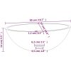 Handfat glas 50x37x14 cm transparent vidaXL – miniatyr 7