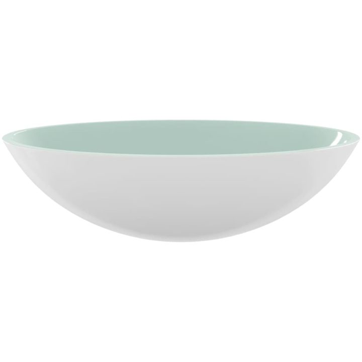 Handfat glas 50x37x14 cm vit vidaXL – bild 3