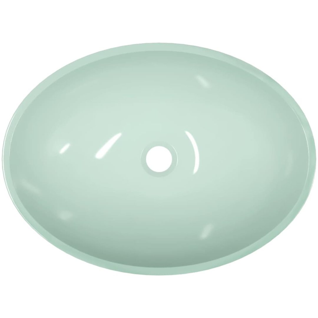 Handfat glas 50x37x14 cm vit vidaXL – bild 5